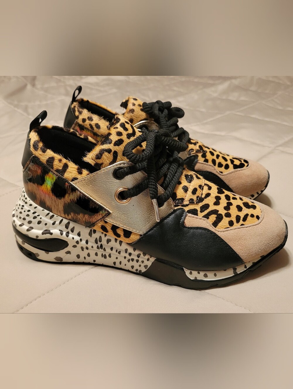 Steve Madden Cliff Animal Print Chunky Sneakers-Size 7 Excellent Condition!